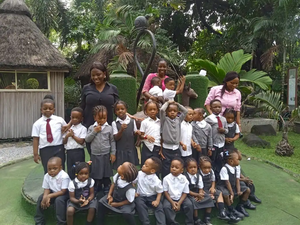 A group of pupil on excursion